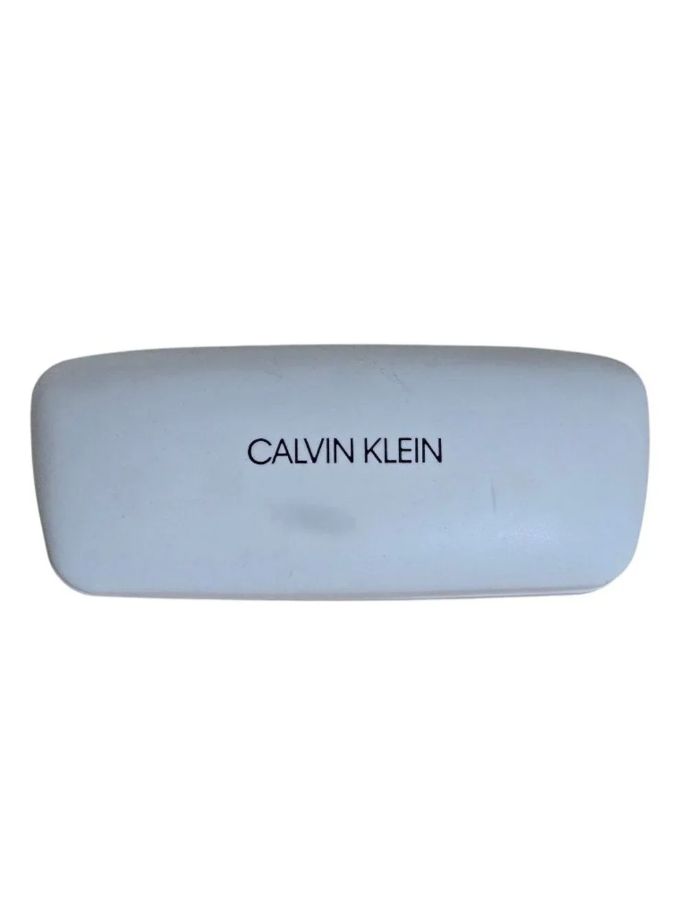 Calvin Klein Eyeglass Case White Hard Shell Clamshell Glasses‎ Case